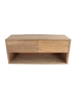 Hangend teak badkamermeubel