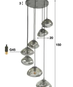 Hanglamp round cloud