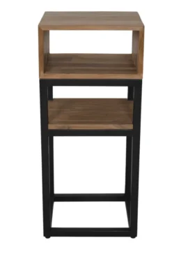 Hifi Kastje teak met metaal