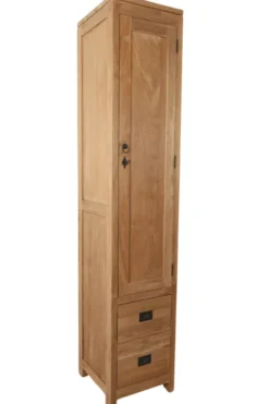 Hoge badkamer kast teak hout