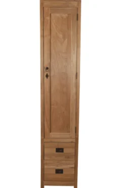 Hoge badkamer kast teak hout