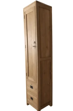Hoge badkamer kast teak hout
