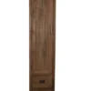 Hoge smalle rustieke teak houten badkamer kast 40x40x200 cm