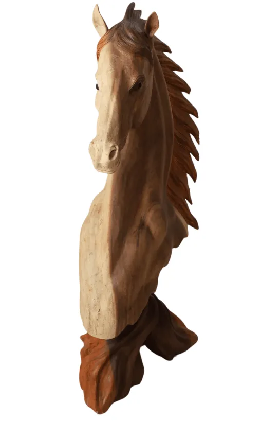 Houten Beeld van een Paardenhoofd