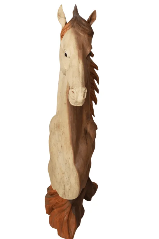 Houten Beeld van een Paardenhoofd