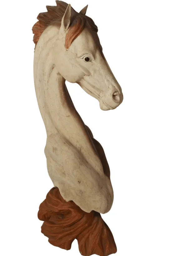 Houten Beeld van een Paardenhoofd