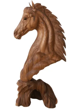 Houten Beeld van een Paardenhoofd 1m