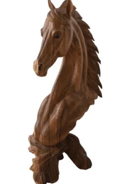 Houten Beeld van een Paardenhoofd 1m