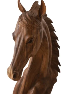 Houten Beeld van een Paardenhoofd 1m