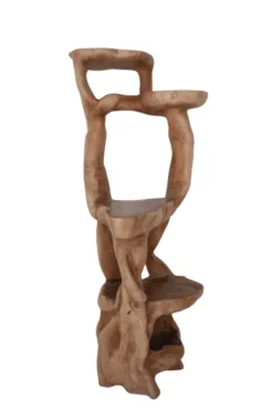 Houten etagere, planten tafel 60x55x140 cm