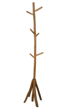 Houten staande kapstok