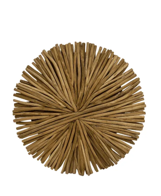 Houten wanddecoratie rond
