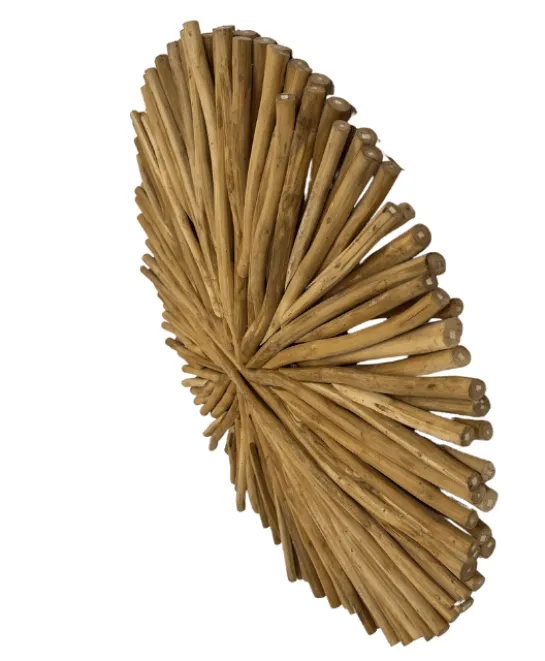 Houten wanddecoratie rond