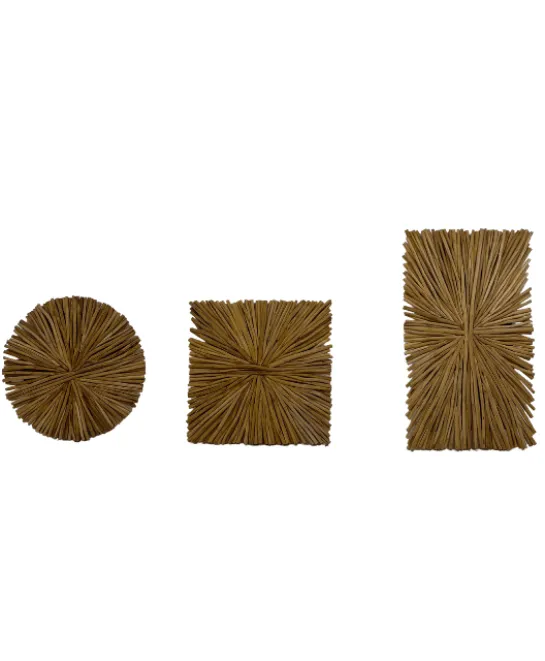 Houten wanddecoratie rond