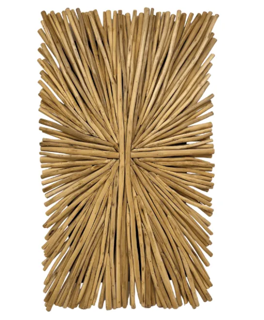 Houten wanddecoratie rond