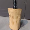 Houten zeeppompje