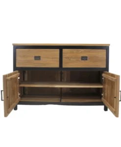 Industrieel dressoir ruw teakhout