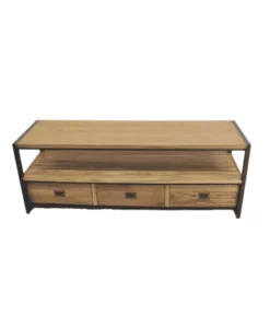 Industrieel TV Meubel teak hout