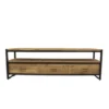 Industrieel tv meubel teak hout