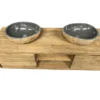 Kleine Ronde Twin Set Rivierkeien Wasbakken – Set van 2
