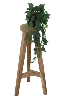 Klein Rond Plantentafeltje – Suar Hout