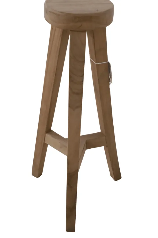Klein Rond Plantentafeltje – Suar Hout