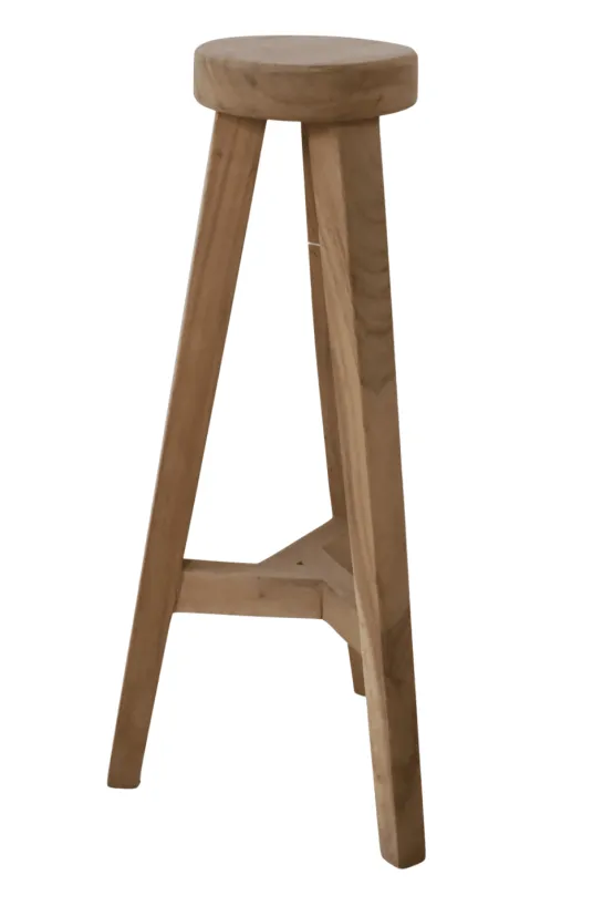 Klein Rond Plantentafeltje – Suar Hout
