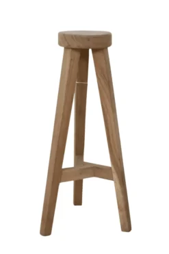 Klein Rond Plantentafeltje – Suar Hout