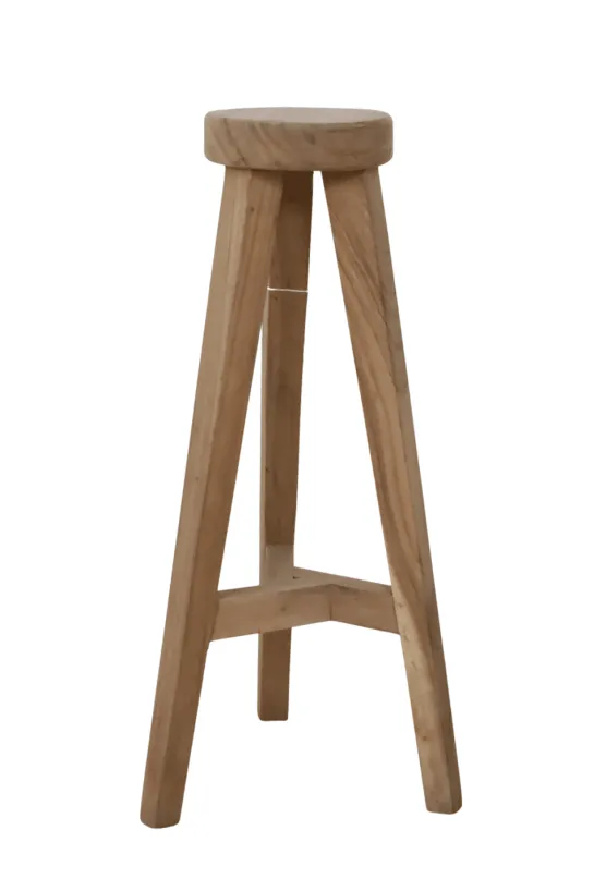 Klein Rond Plantentafeltje – Suar Hout