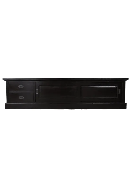Koloniaal Zwart Houten TV-meubel