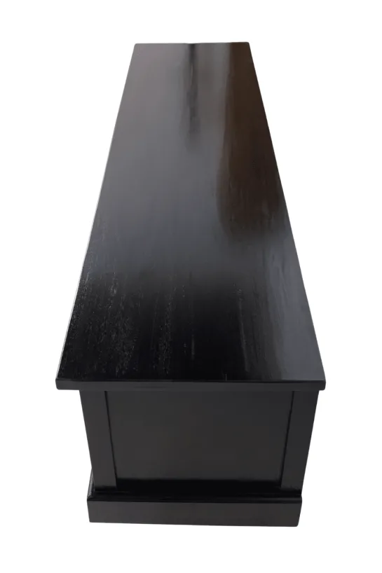 Koloniaal Zwart Houten TV-meubel