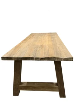 Landelijke eettafel van gerecycled teak 240 cm met a poten