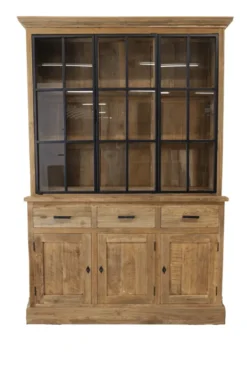 Landelijke vitrinekast 150 cm
