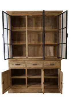 Landelijke vitrinekast 150 cm