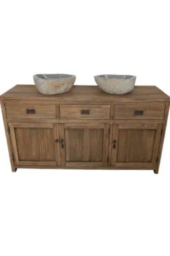 Landelijk Teak Houten Badkamermeubel – Rustiek 160 cm