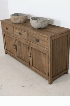 Landelijk Teak Houten Badkamermeubel – Rustiek 160 cm