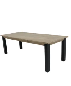 Licht teak houten eettafel