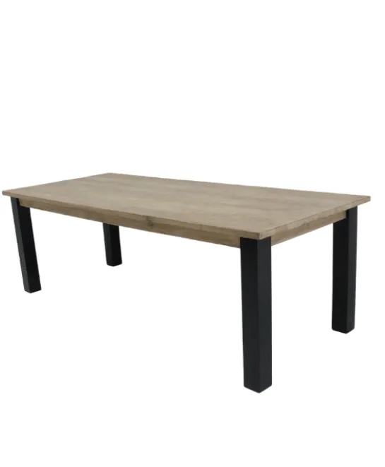 Licht teak houten eettafel