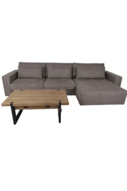 Luxe grote hoekbank – 350 cm – Plofbank – Grijs