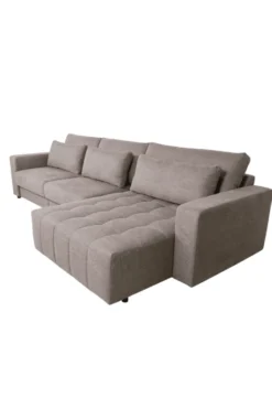 Luxe grote hoekbank – 350 cm – Plofbank – Grijs