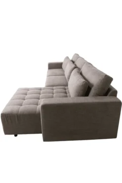Luxe grote hoekbank – 350 cm – Plofbank – Grijs