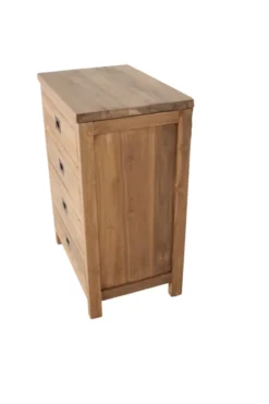 Massief teakhouten ladekastje 60x40x85h