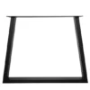 Metalen trapezium tafelpoot (set)