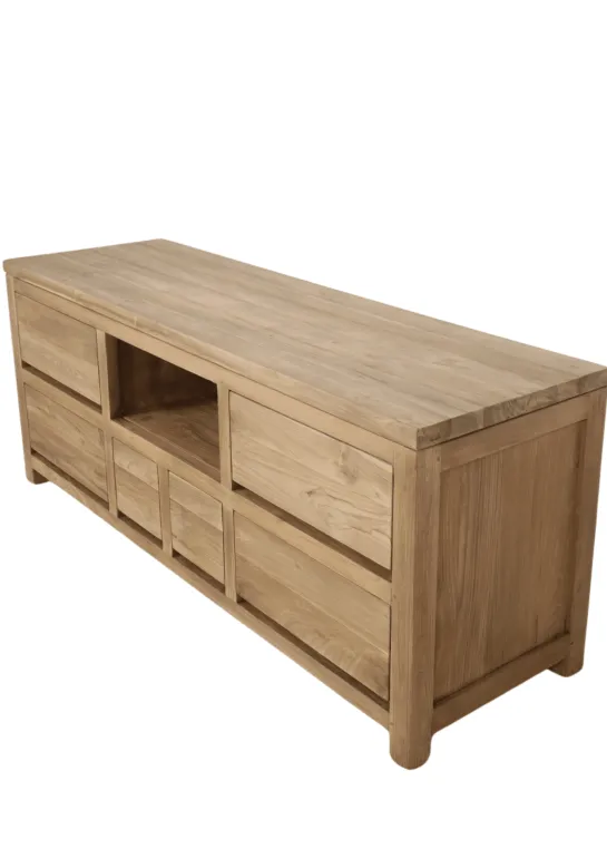 Modern teak houten tv meubel 150 cm