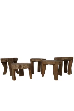 Oude Houten Bijzettafels