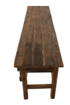 Oude houten sidetable