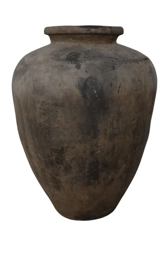 Oude landelijke grote kruik 90x90x110 cm