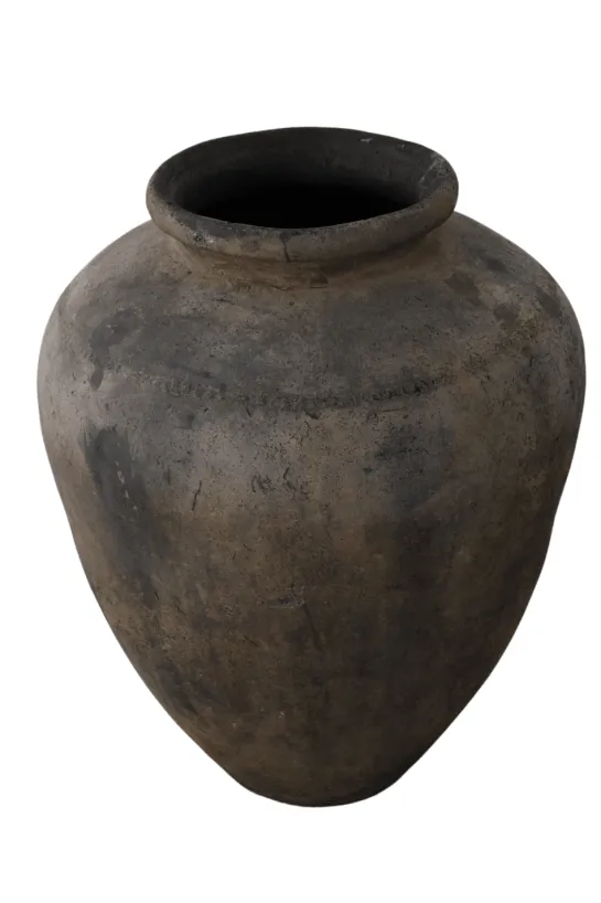 Oude landelijke grote kruik 90x90x110 cm