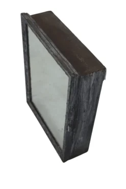 Oude spiegelkast blauw