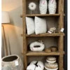 Oud robuuste Houten Boekenkast / Rek – Hoog